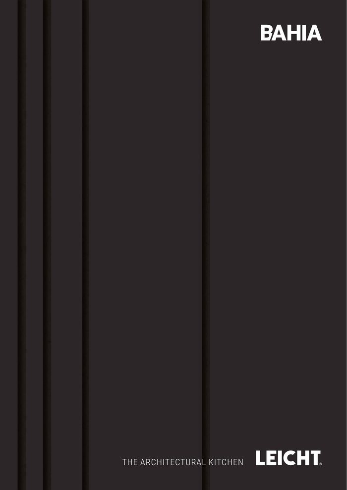 Titelseite des LEICHT-Katalogs BAHIA